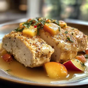 Savory Coconut Peach Chicken Recipe