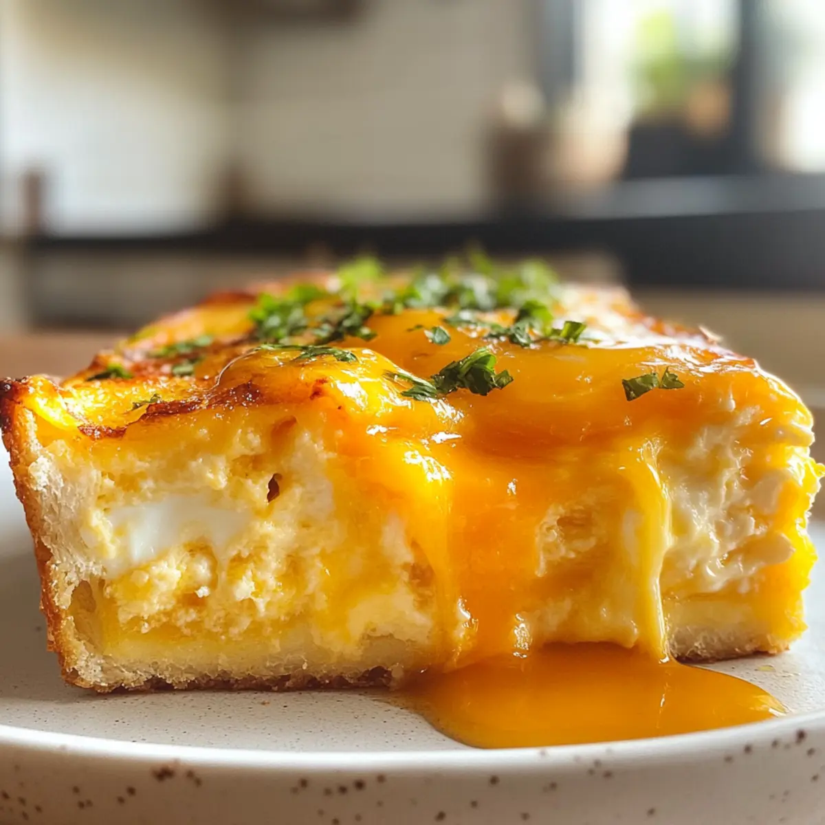 Savory Cheesy Baked Egg Casserole
