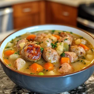 Hearty Easy Bratwurst Soup