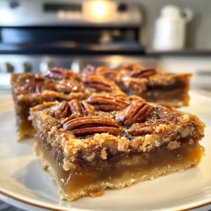 Rich Pecan Pie Bars