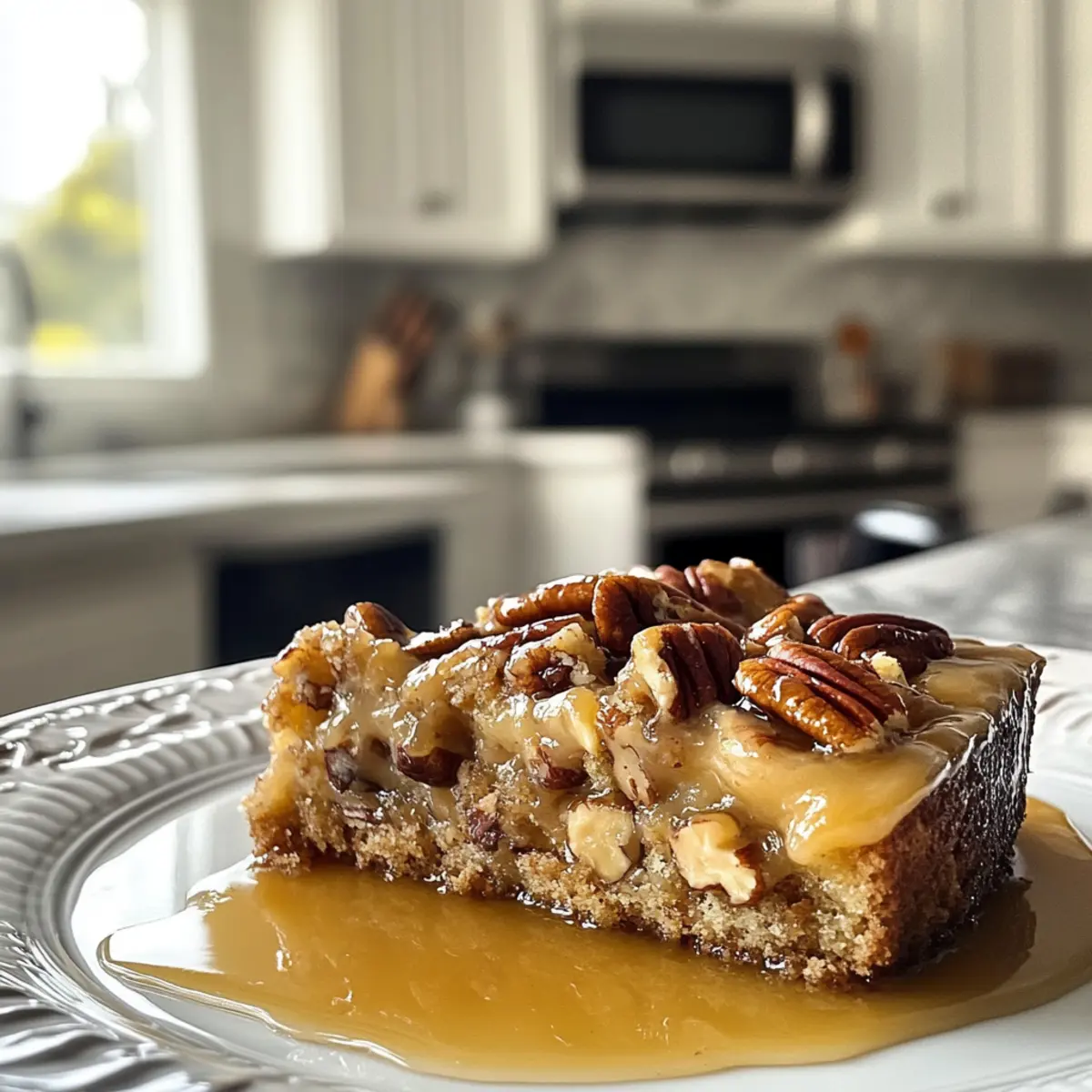 Irresistible Decadent Gooey Butter Pecan Cake Recipe