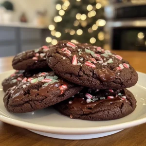 Irresistible Double Chocolate Peppermint Cookies