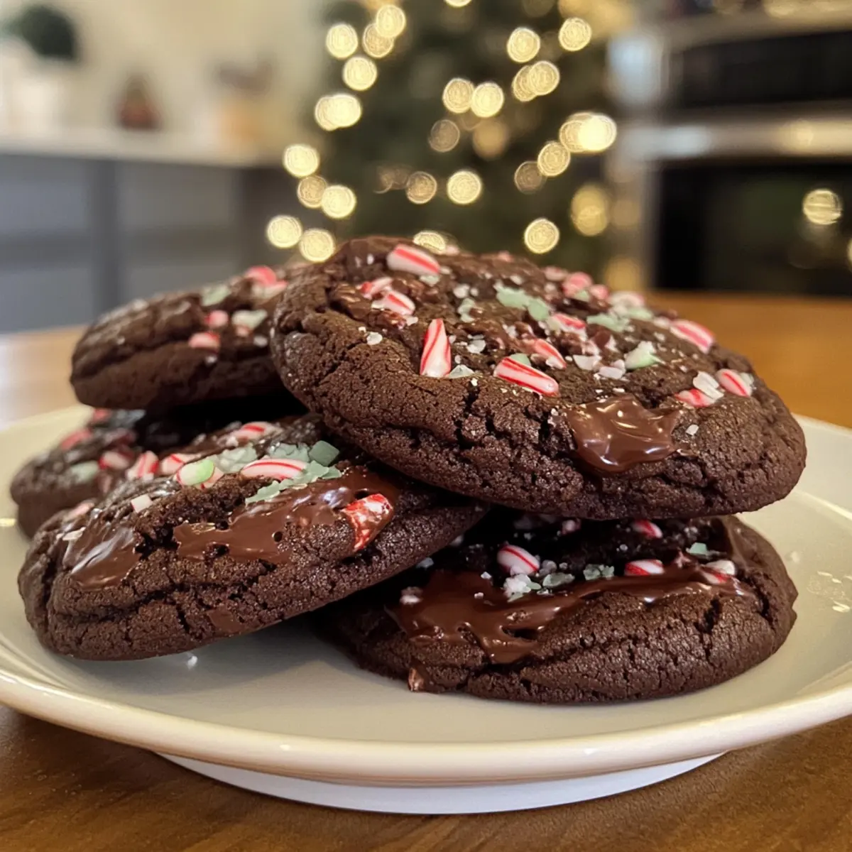 Irresistible Double Chocolate Peppermint Cookies