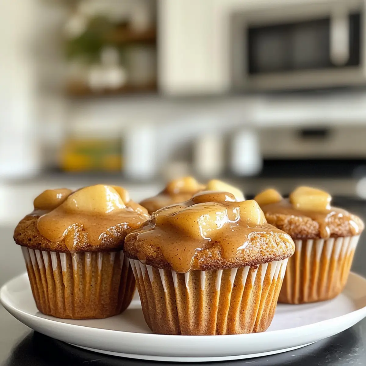 Warm Spiced Apple Cinnamon Muffins
