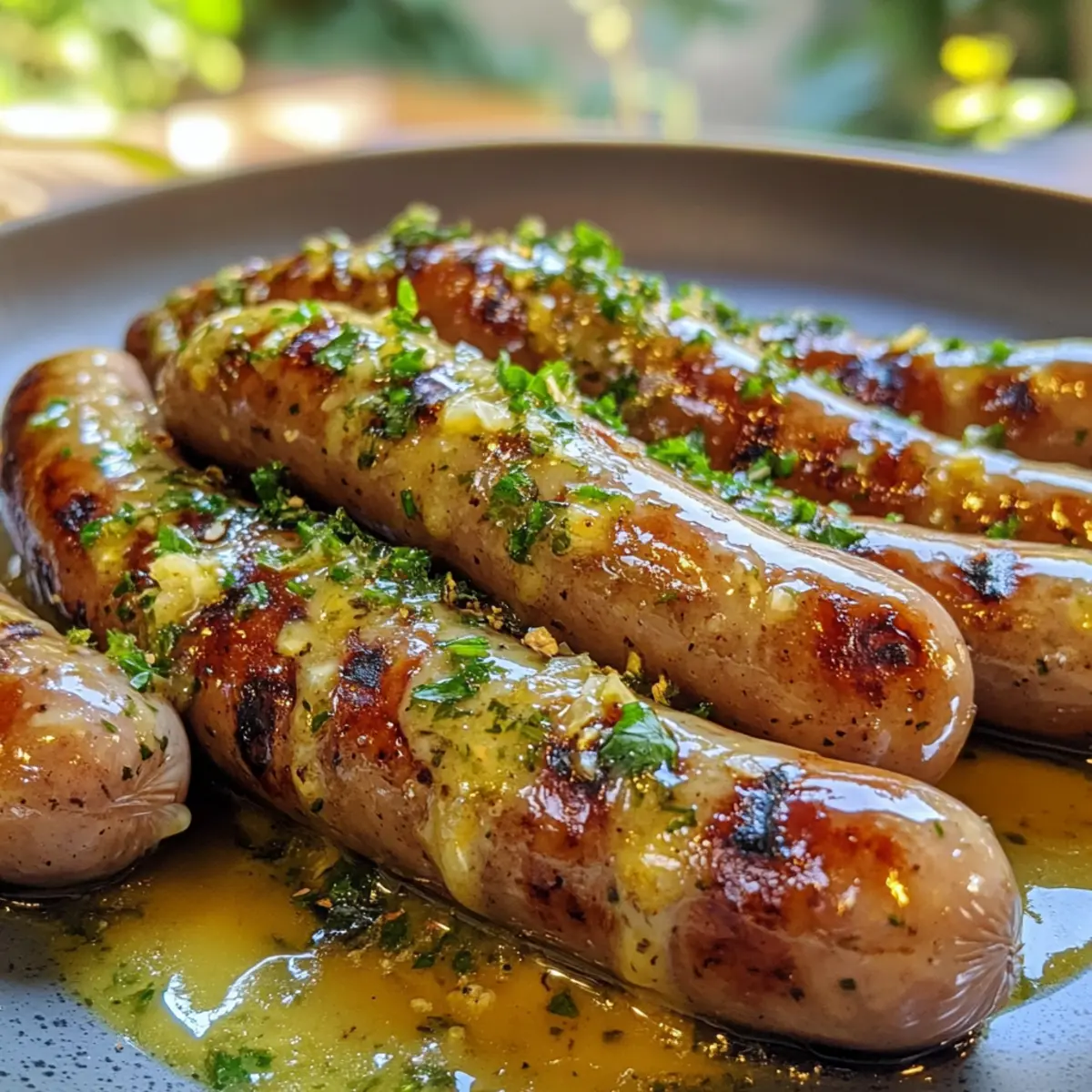 Savory Garlic Butter Bratwurst Skillet Recipe