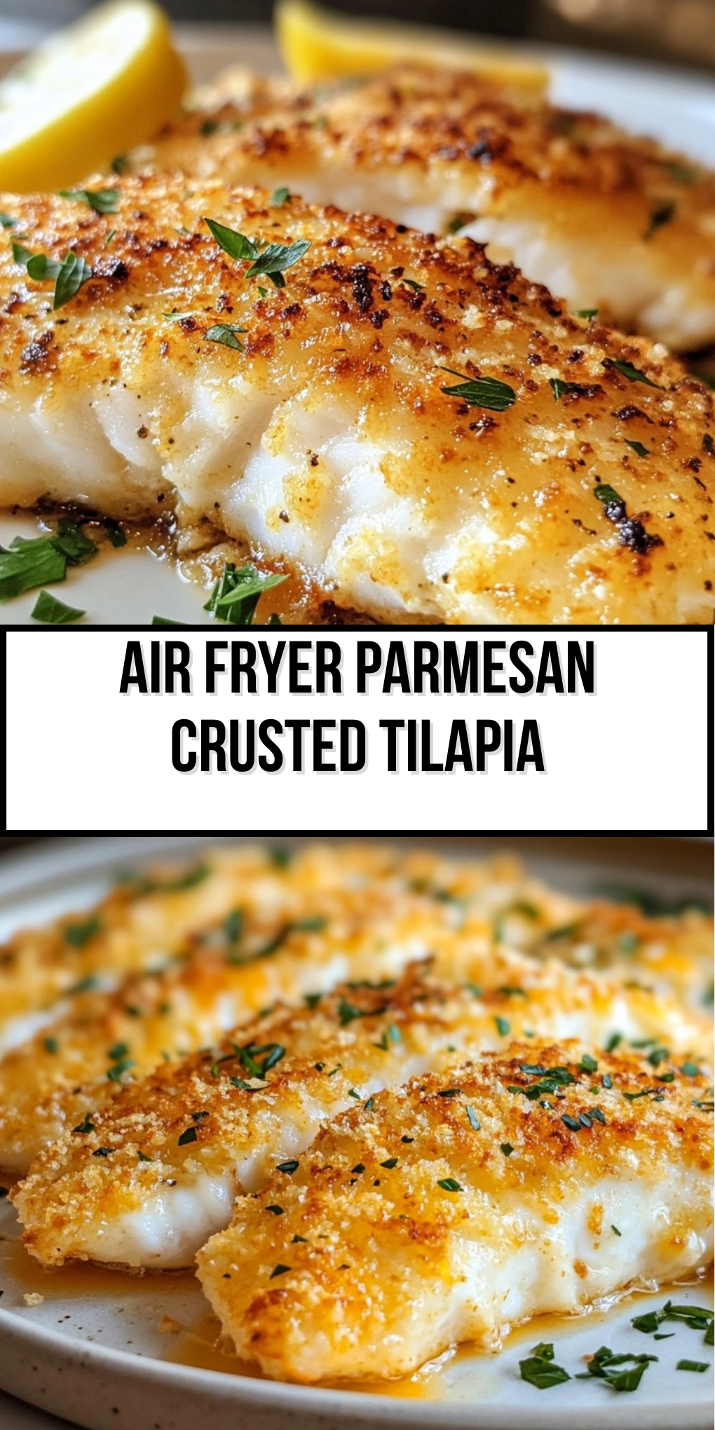 Air Fryer Parmesan Crusted Tilapia
