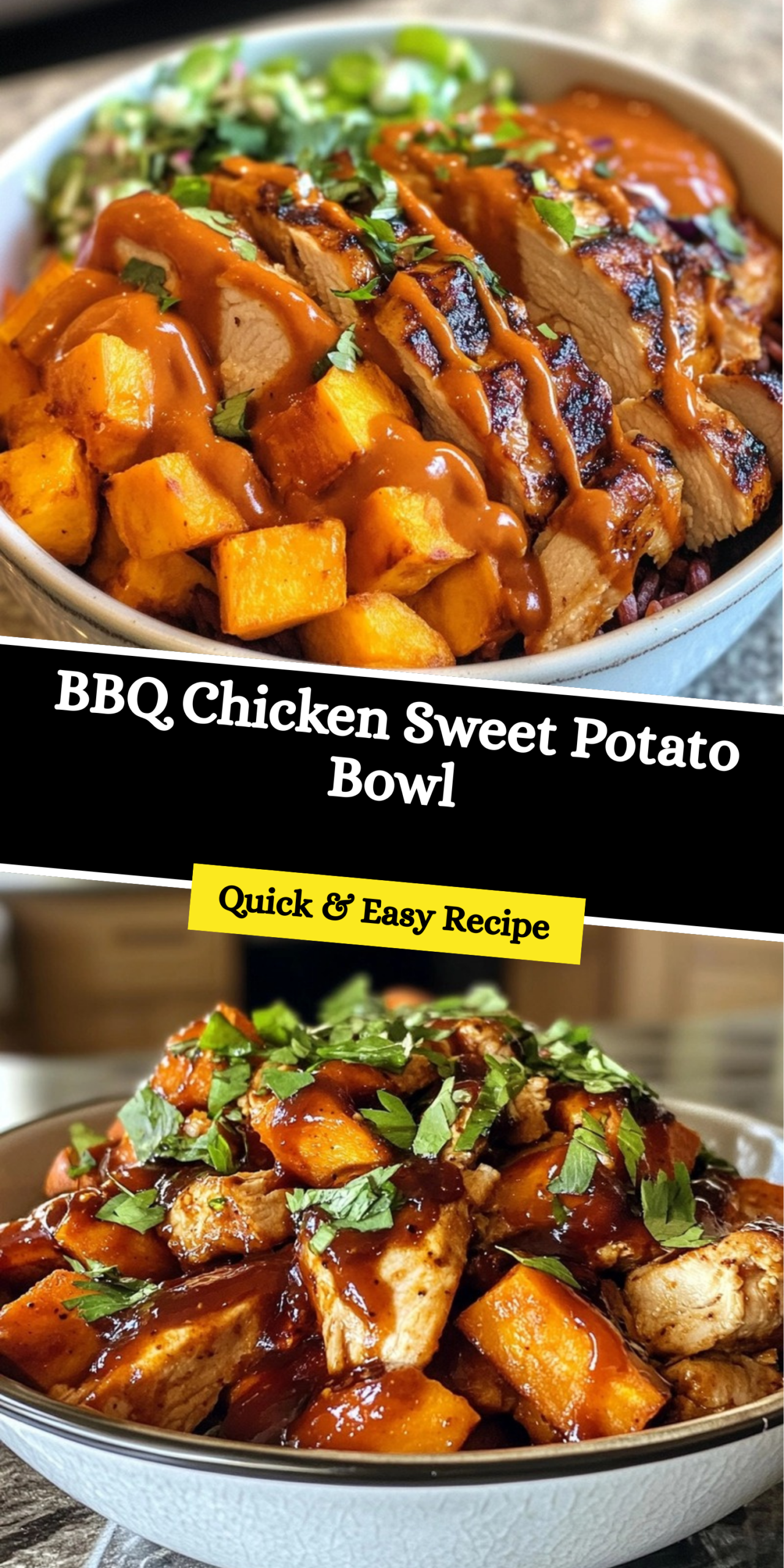 BBQ Chicken Sweet Potato Bowl