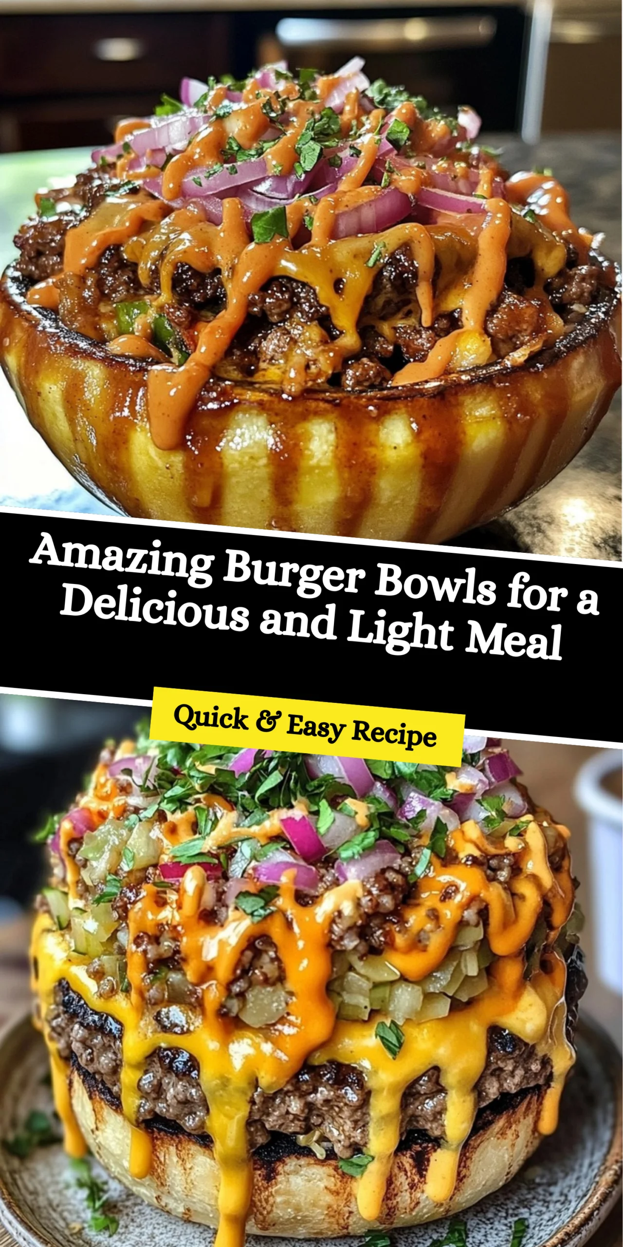 Amazing Burger Bowls for a Delicious and Light Meal