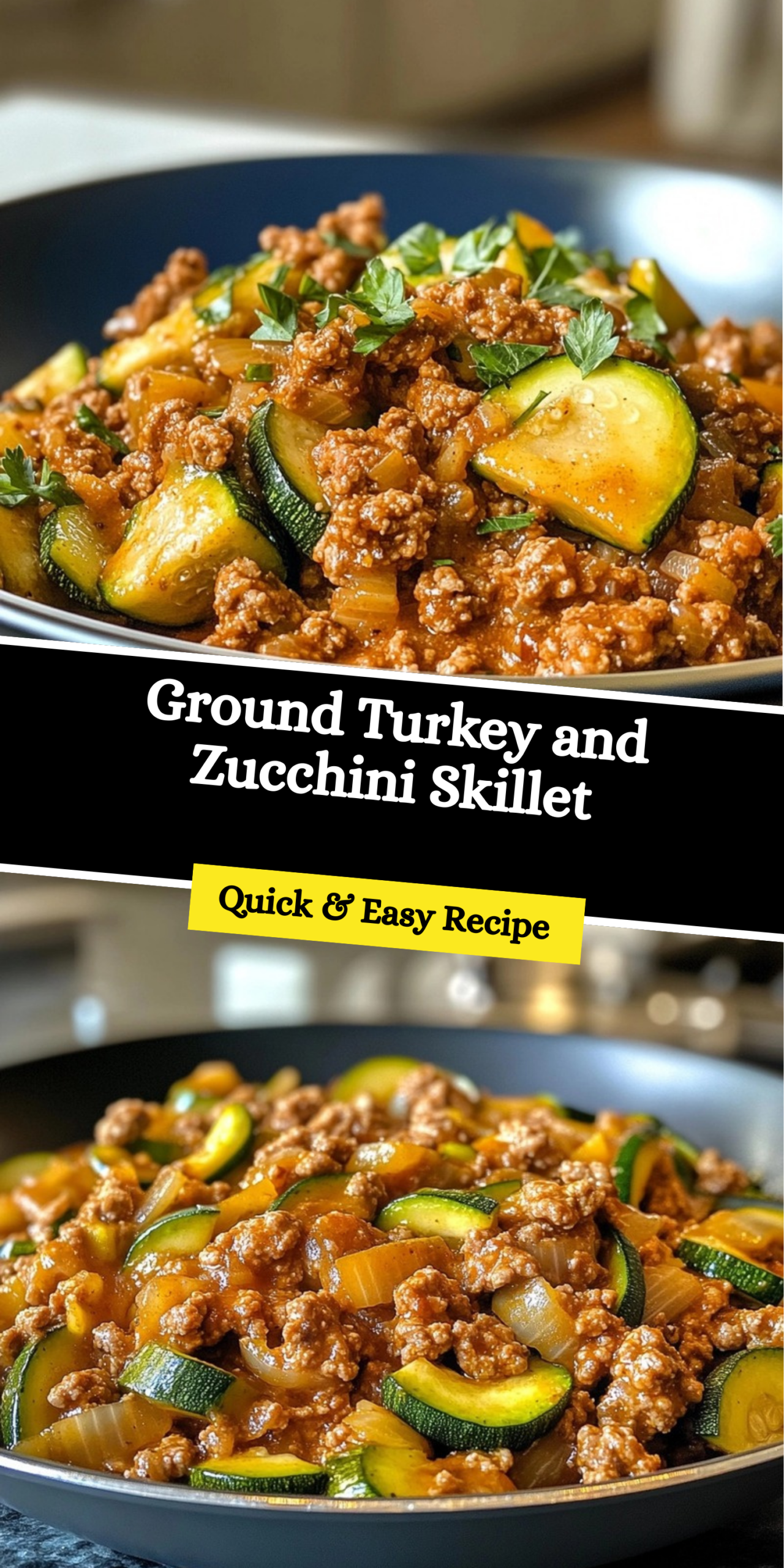 Ground Turkey and Zucchini Skillet