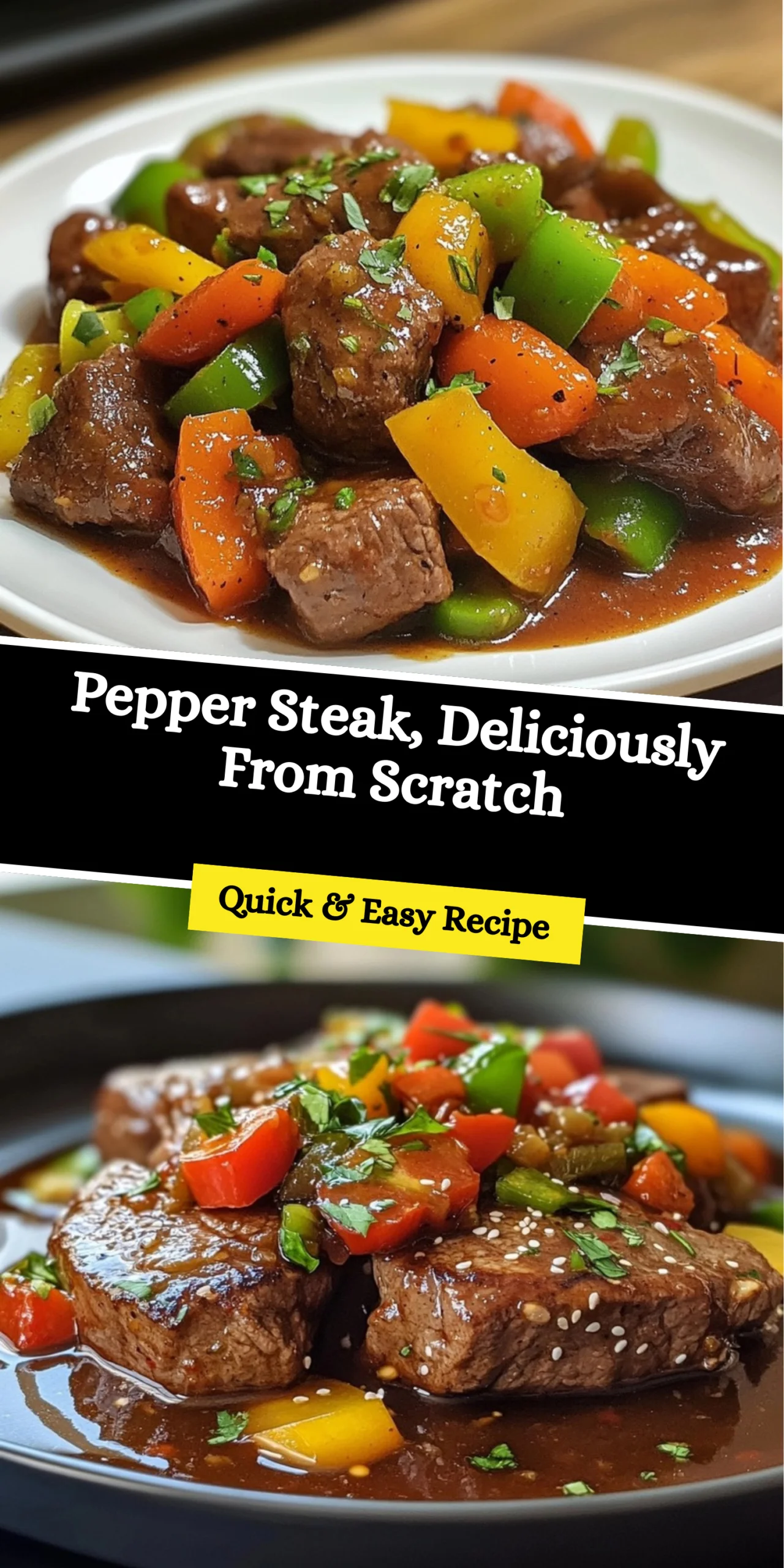 Pepper Steak, Deliciously From Scratch