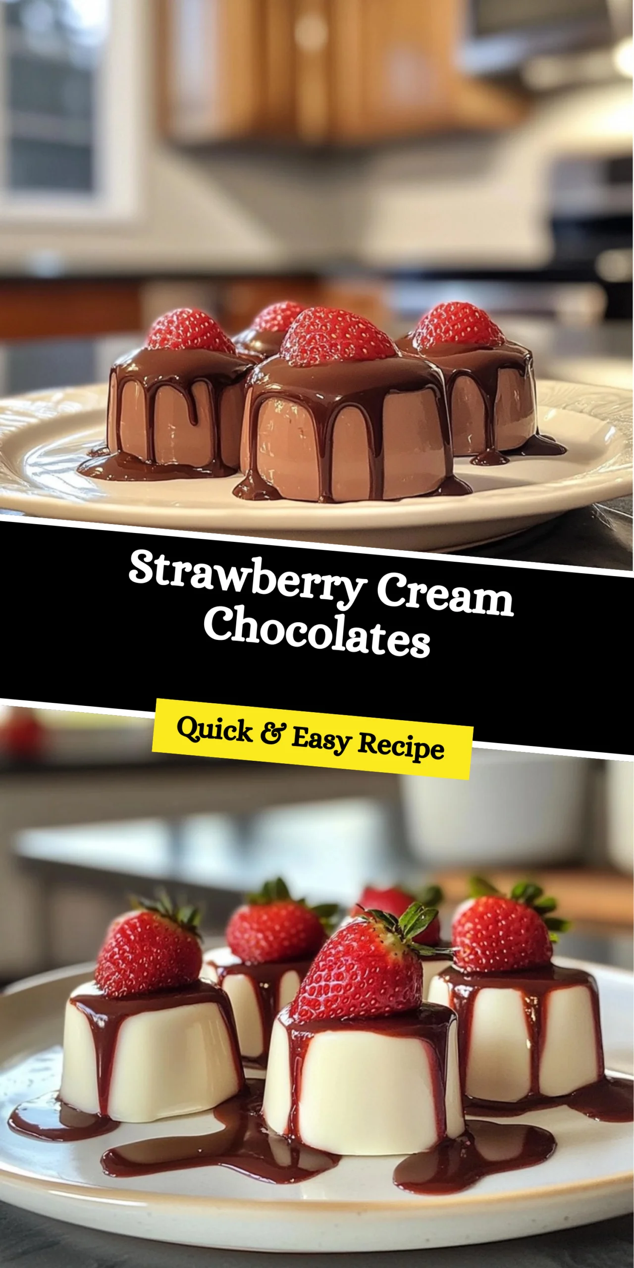Strawberry Cream Chocolates