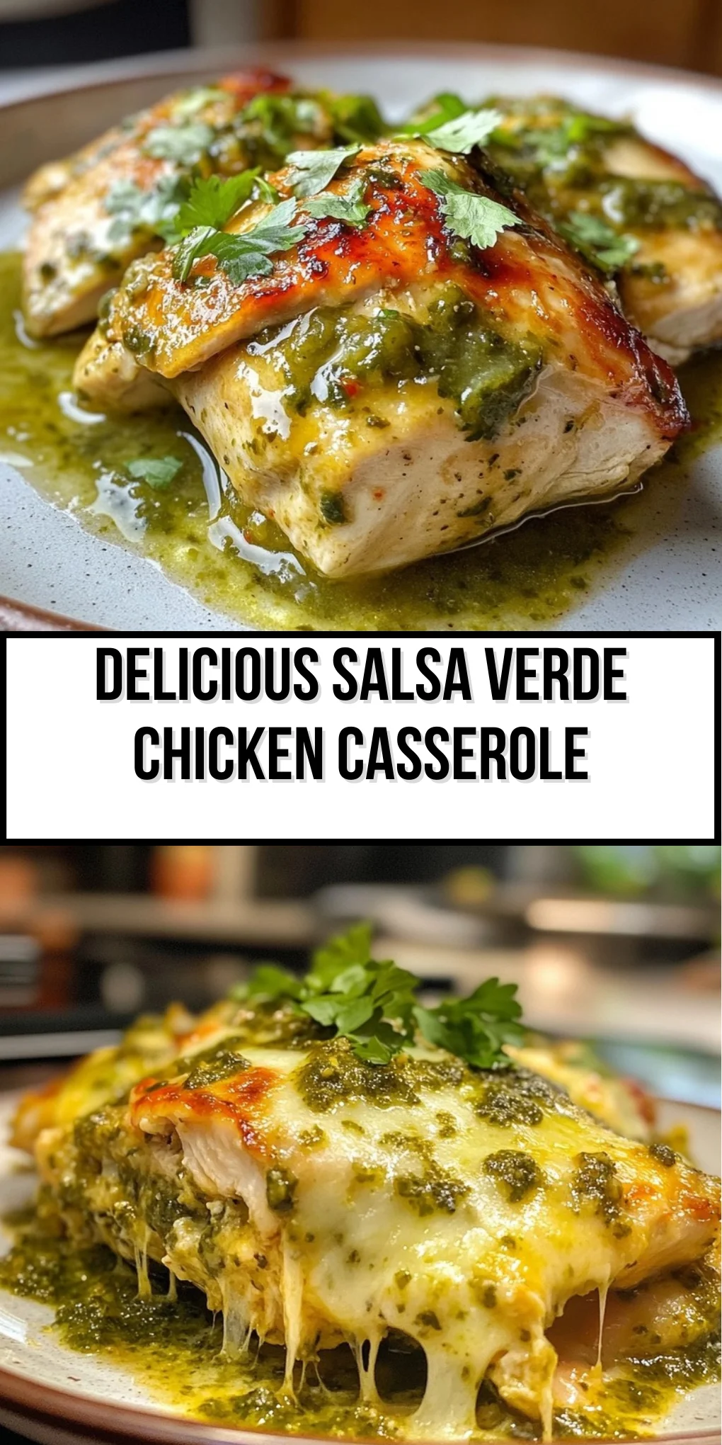 Delicious Salsa Verde Chicken Casserole
