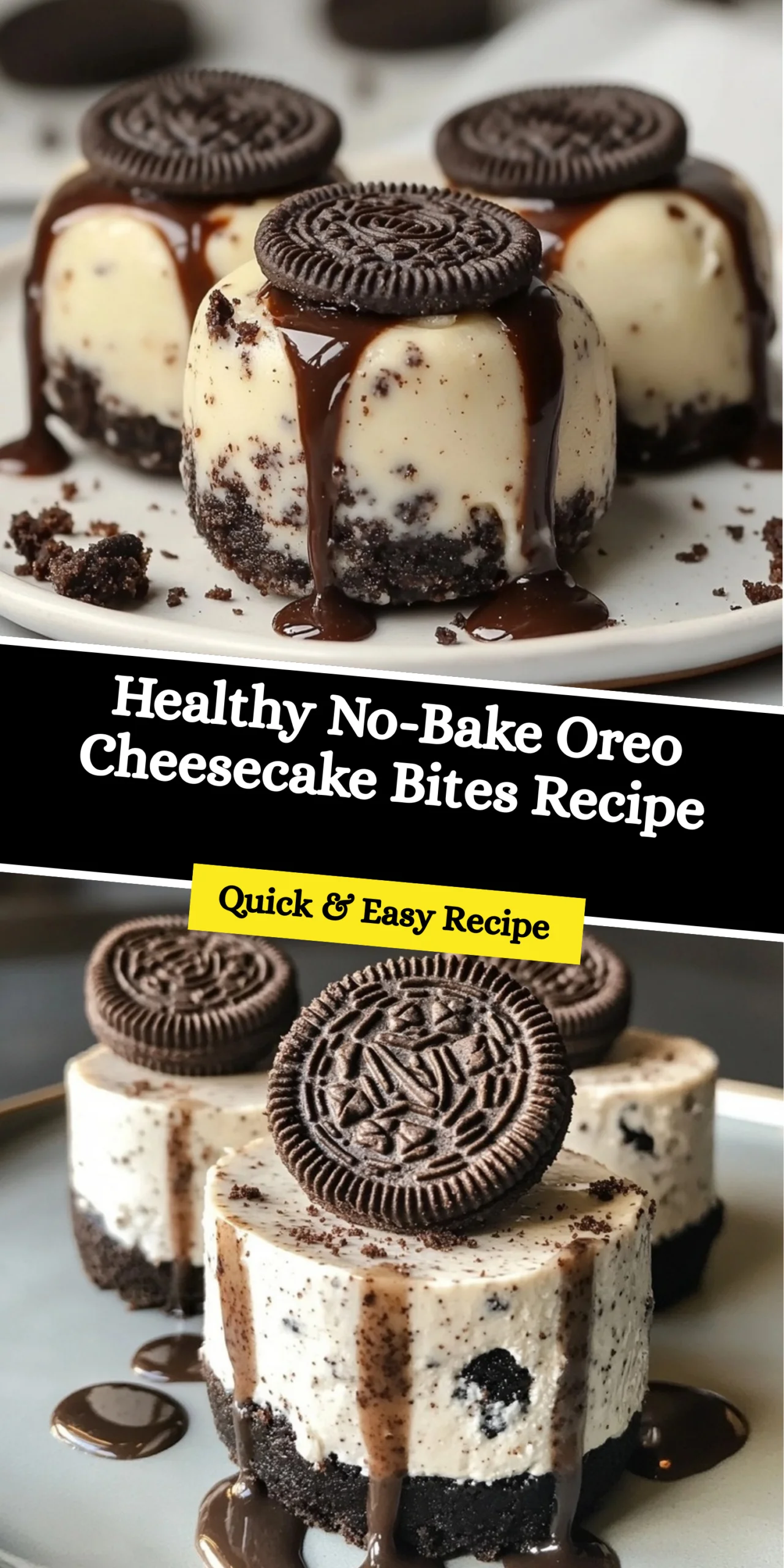 Healthy No-Bake Oreo Cheesecake Bites Recipe