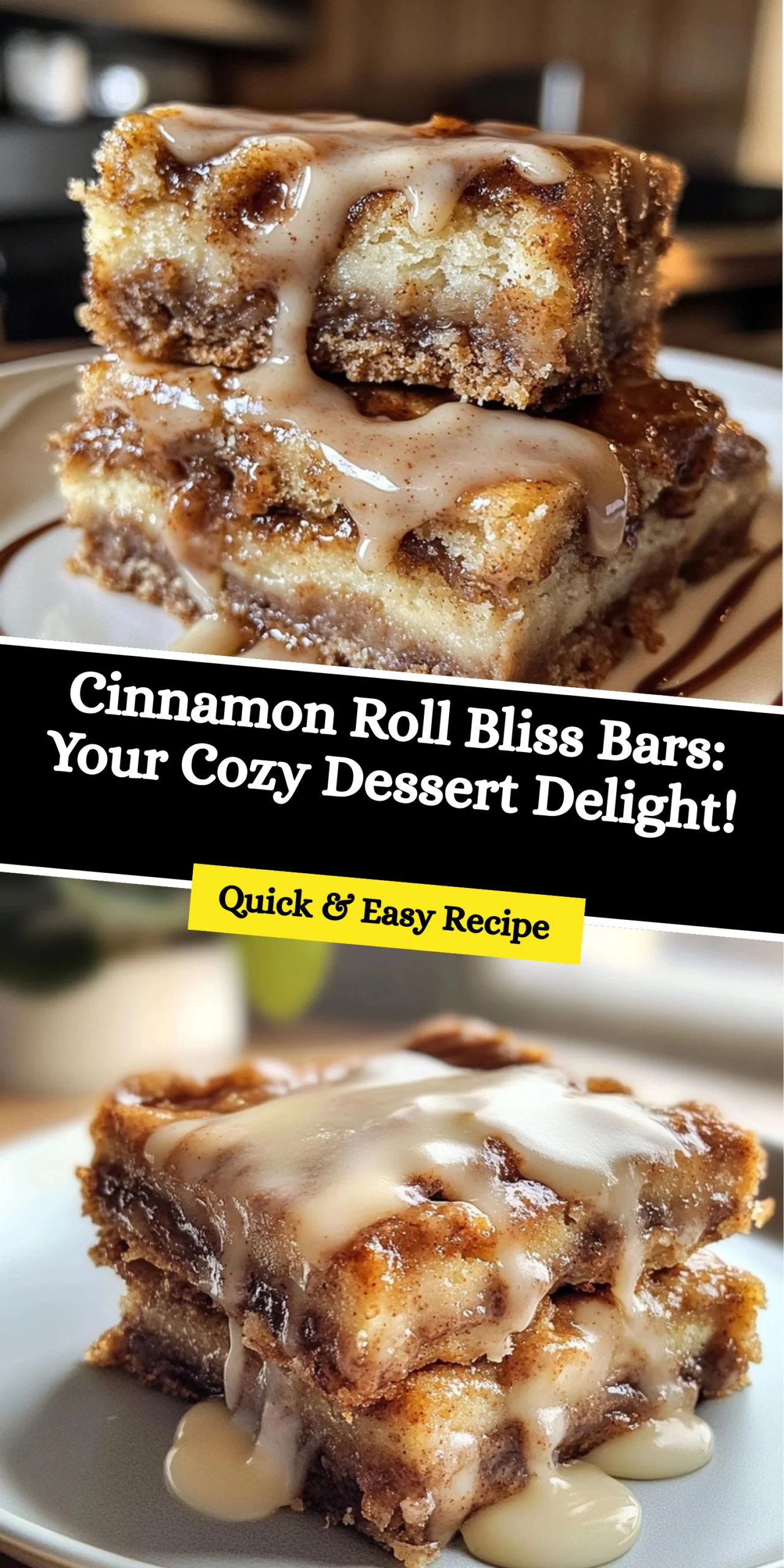 Cinnamon Roll Bliss Bars: Your Cozy Dessert Delight!