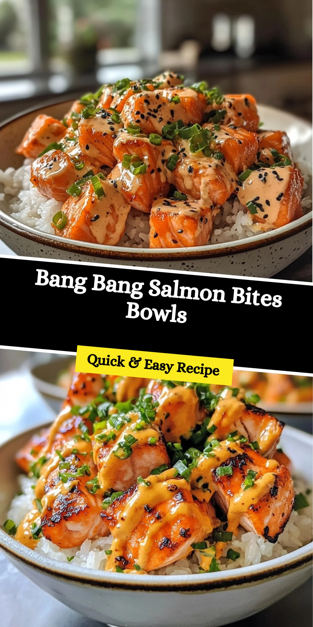 Bang Bang Salmon Bites Bowls