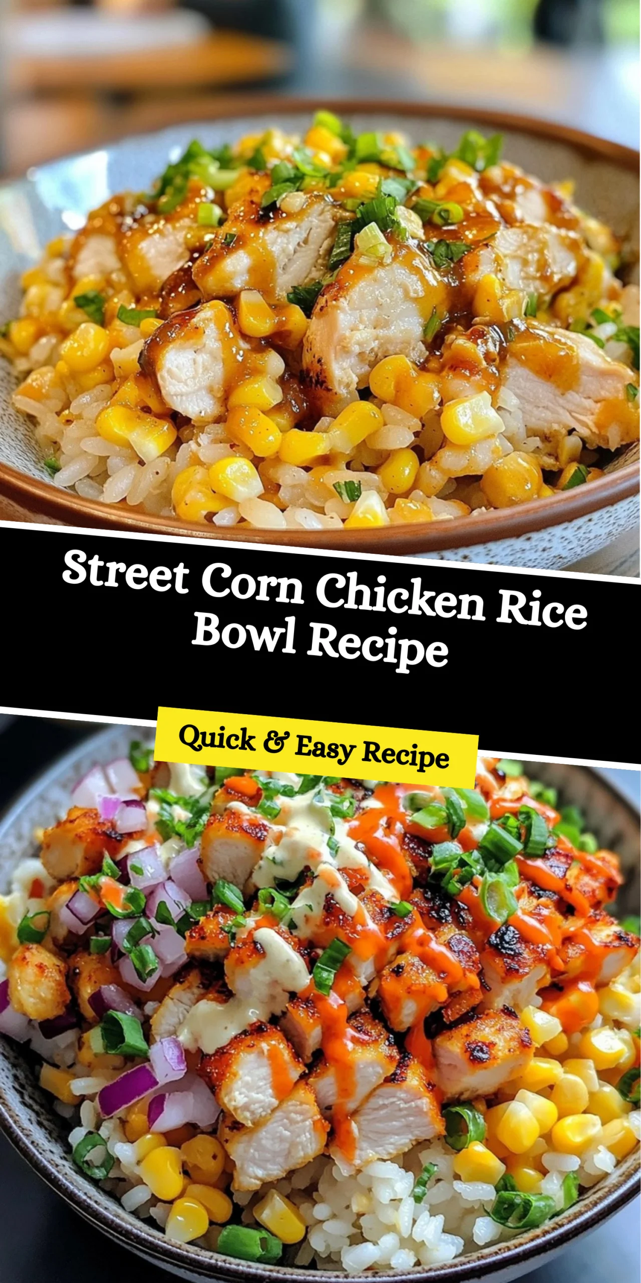 Street Corn Chicken Rice Bowl Recipe