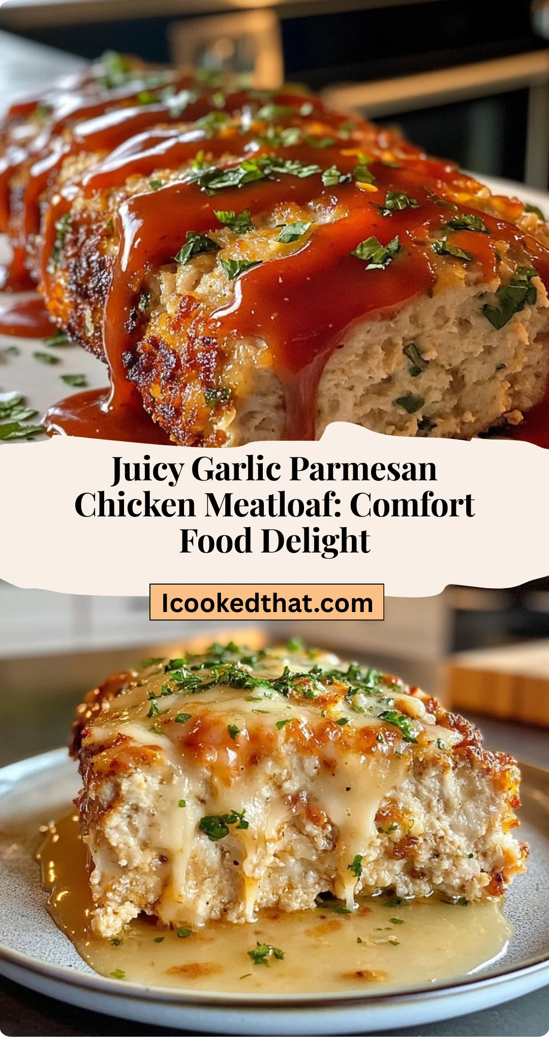 Juicy Garlic Parmesan Chicken Meatloaf: Comfort Food Delight
