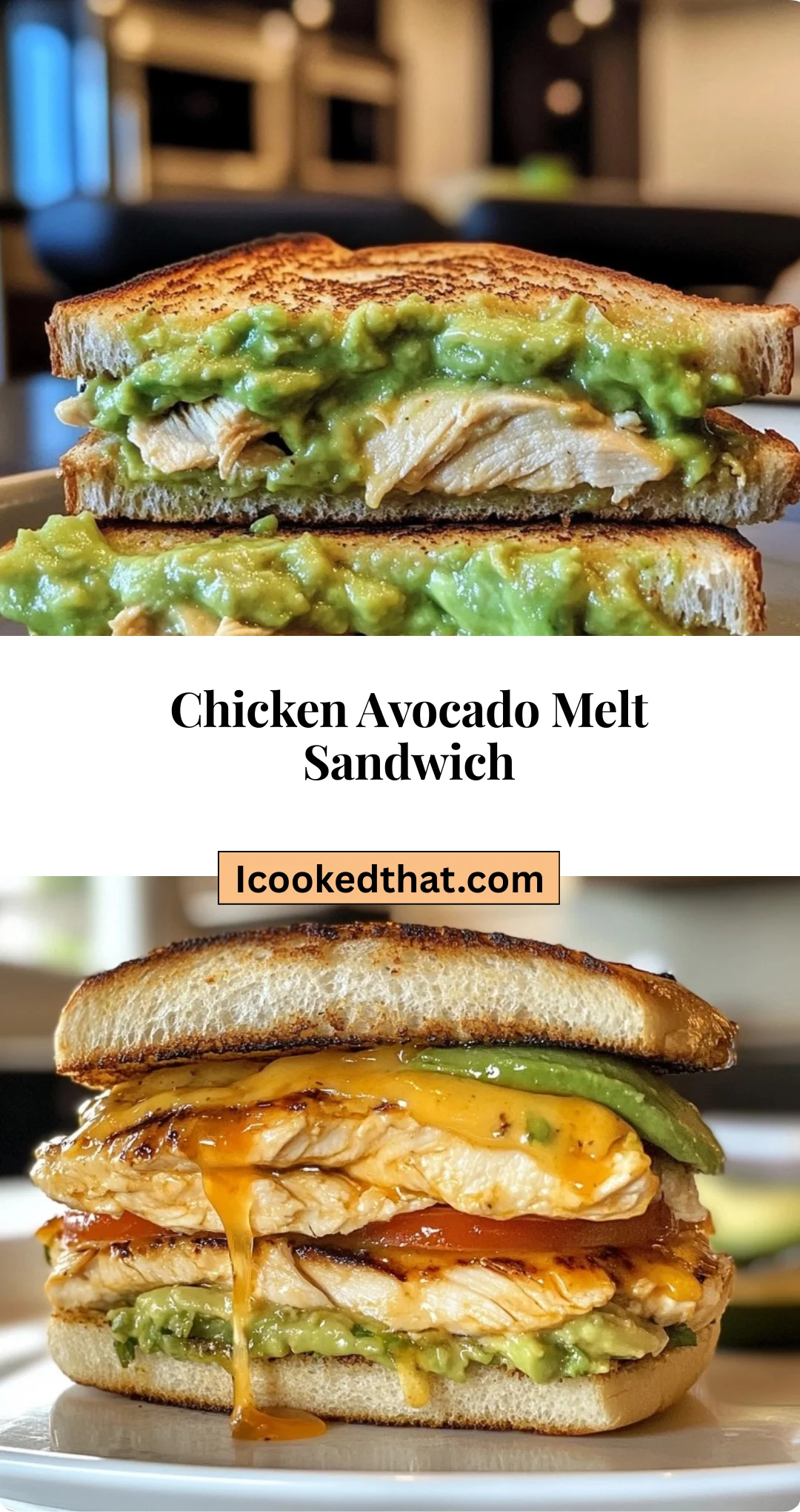 Chicken Avocado Melt Sandwich