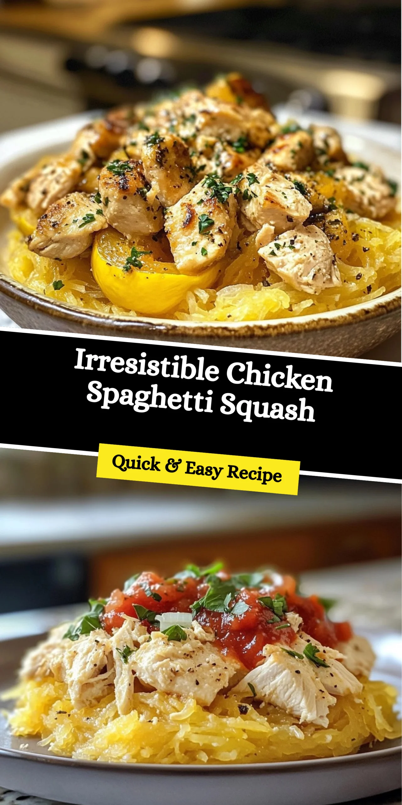 Irresistible Chicken Spaghetti Squash