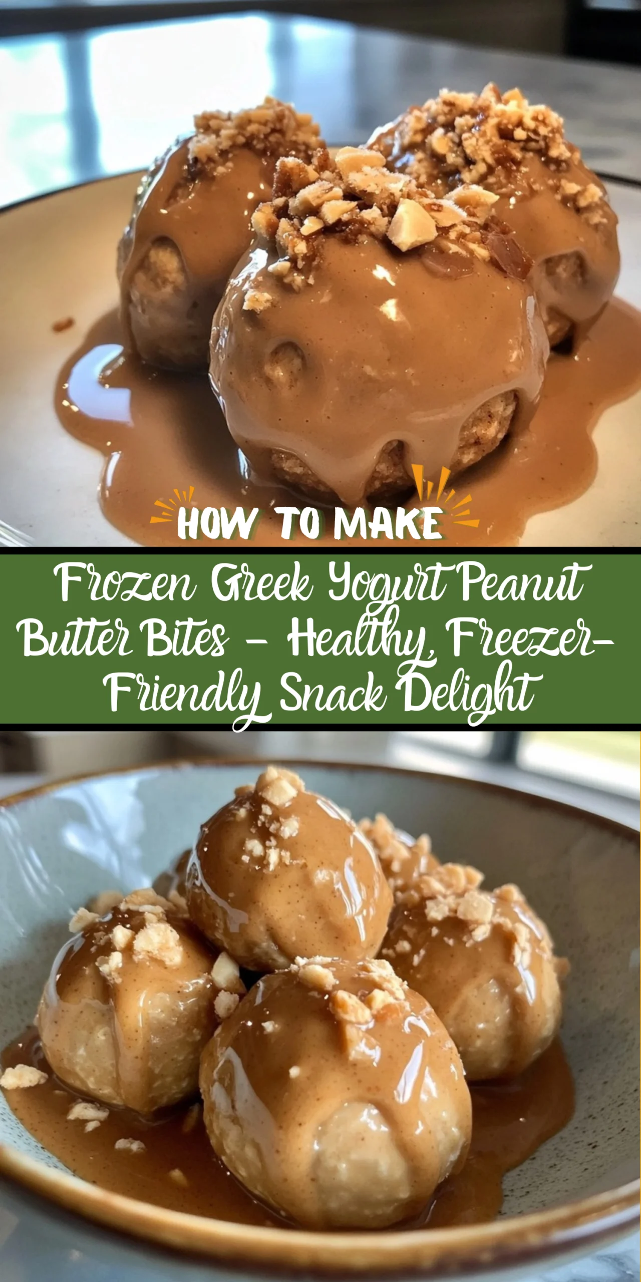 Frozen Greek Yogurt Peanut Butter Bites – Healthy, Freezer-Friendly Snack Delight