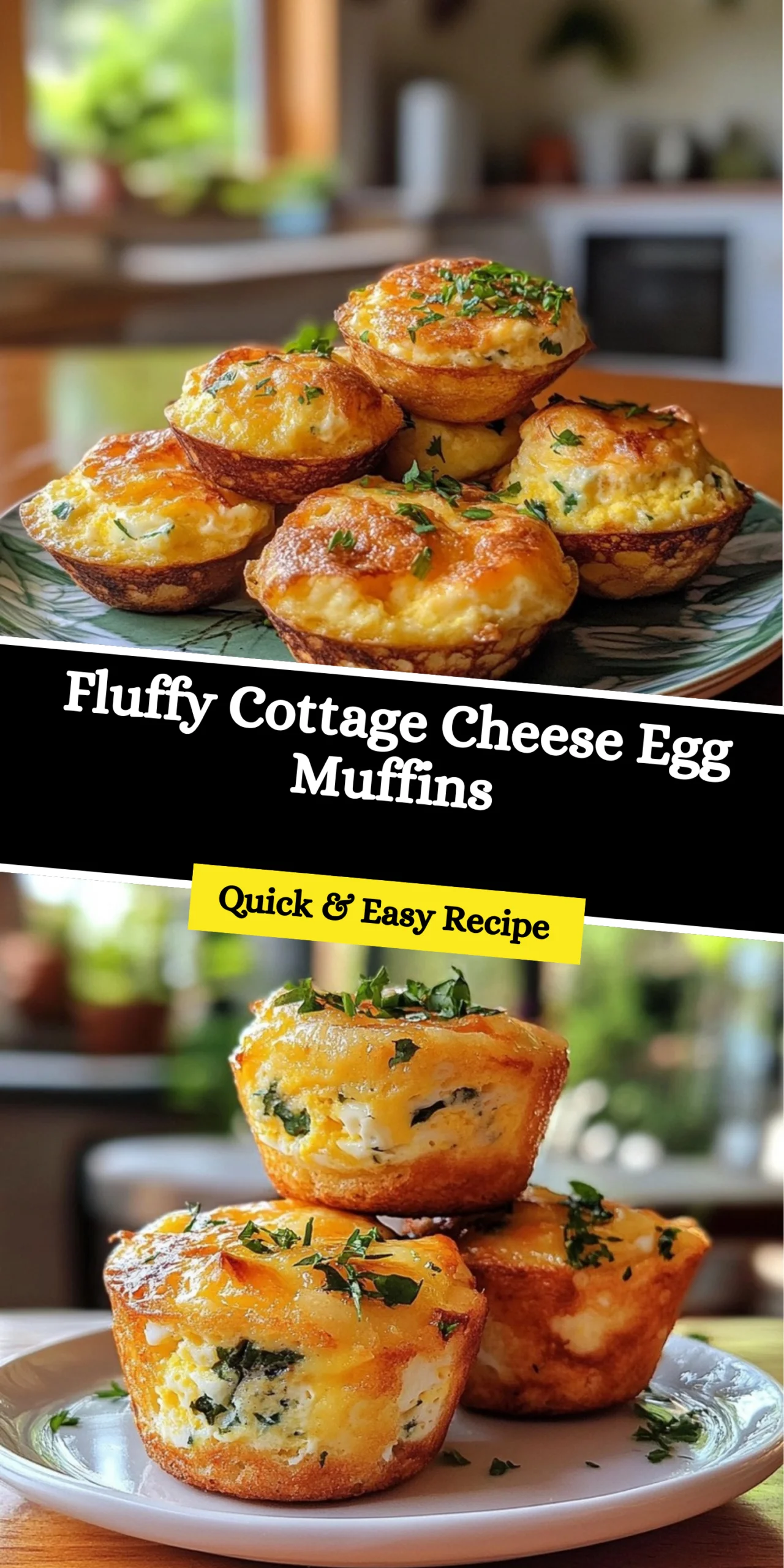 Fluffy Cottage Cheese Egg Muffins