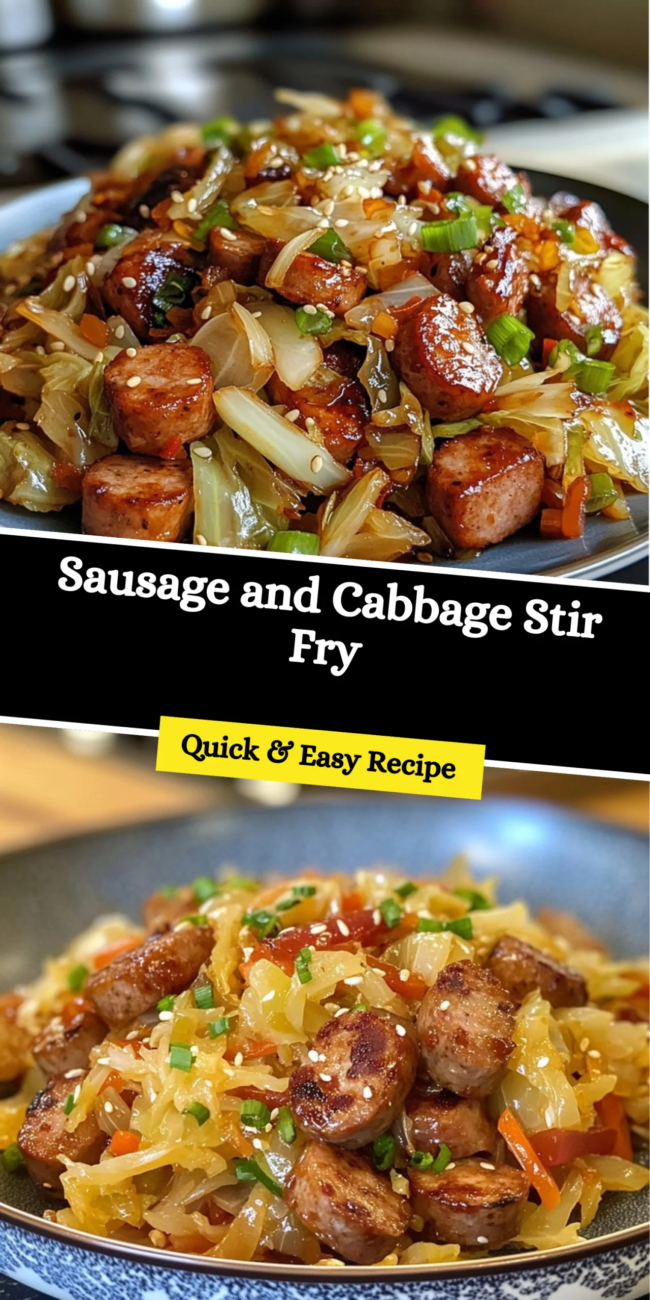 Sausage and Cabbage Stir Fry