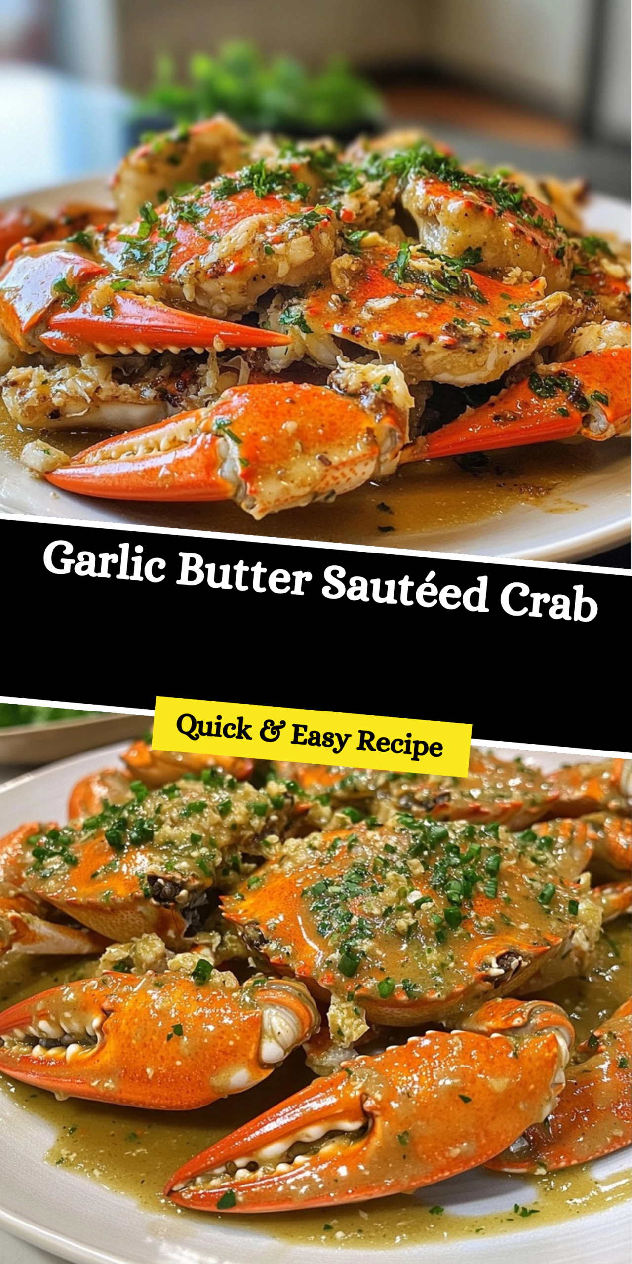 Garlic Butter Sautéed Crab