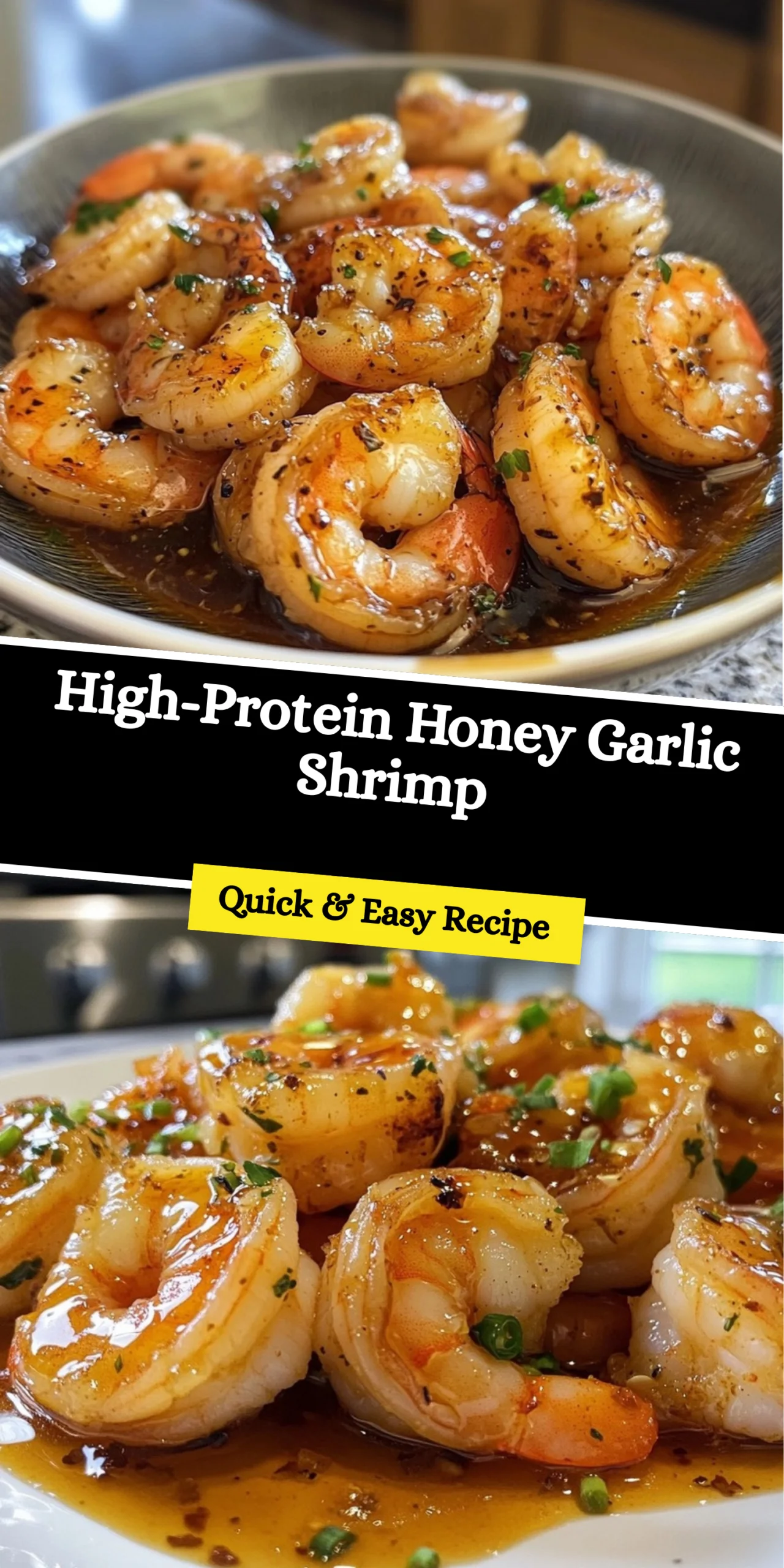 High-Protein Honey Garlic Shrimp