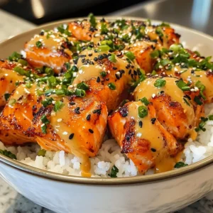 Bang Bang Salmon Bites Bowls