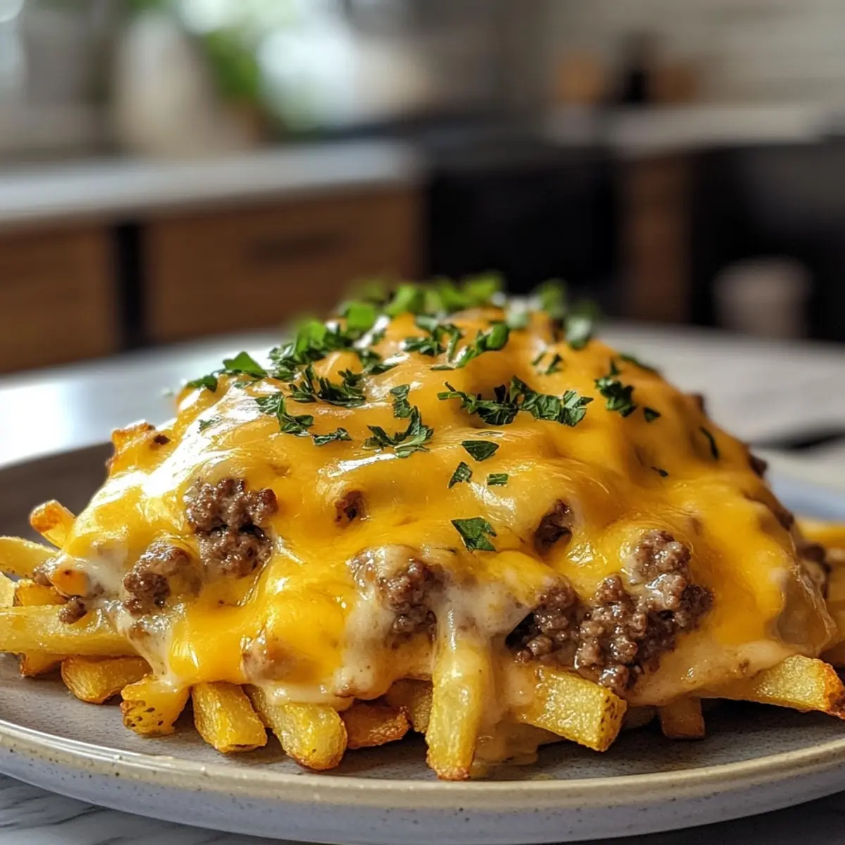 Cheeseburger French Fry Casserole