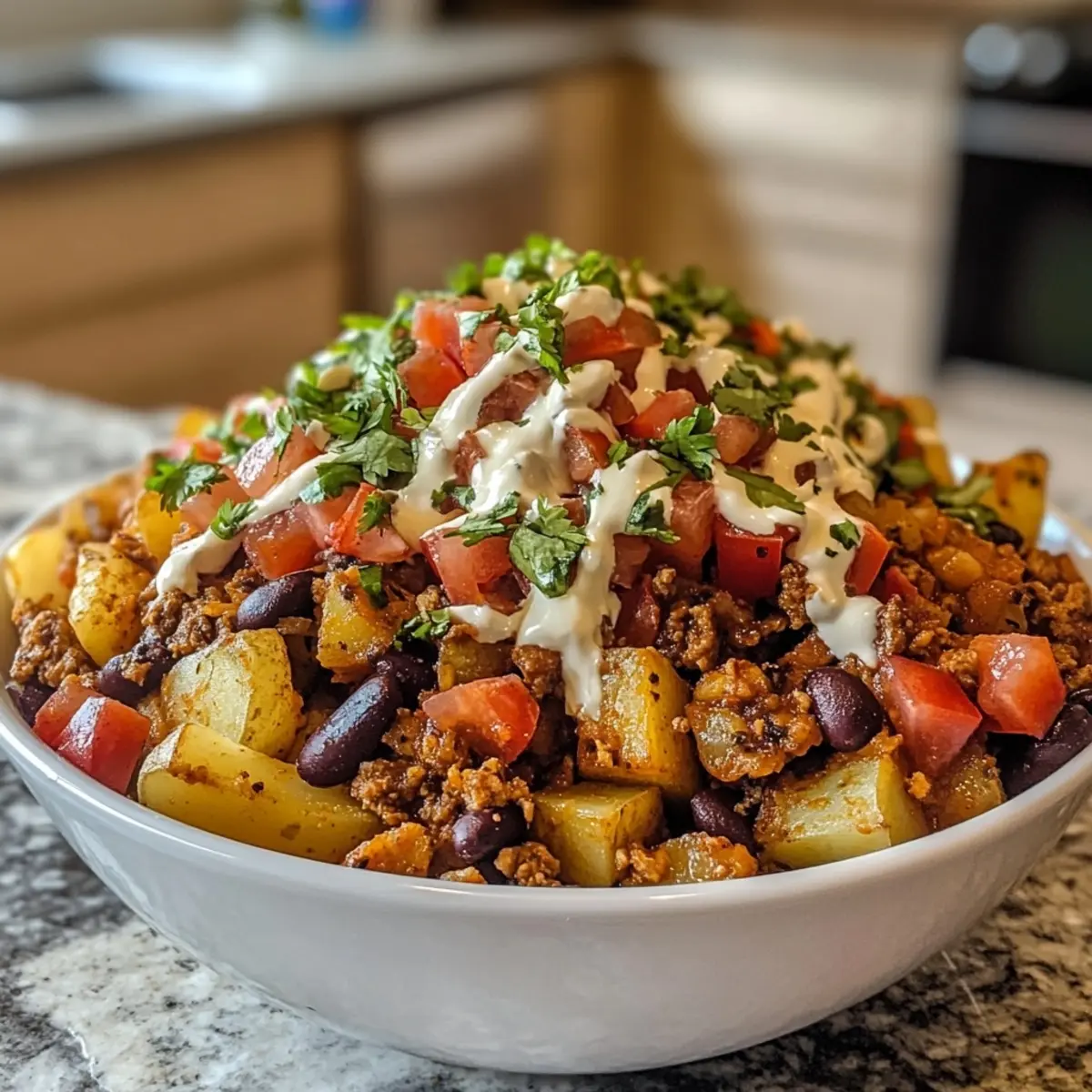 Loaded Potato Taco Bowl