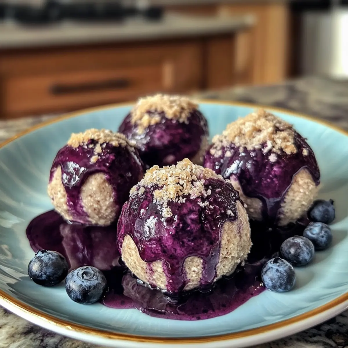 Blueberry Cheesecake Protein Bites