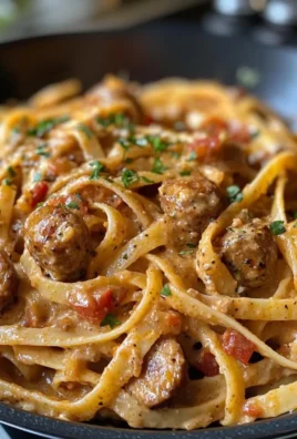 One Pot Creamy Cajun Sausage Pasta (30-Minutes)