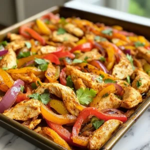 Easy Sheet Pan Chicken Fajitas