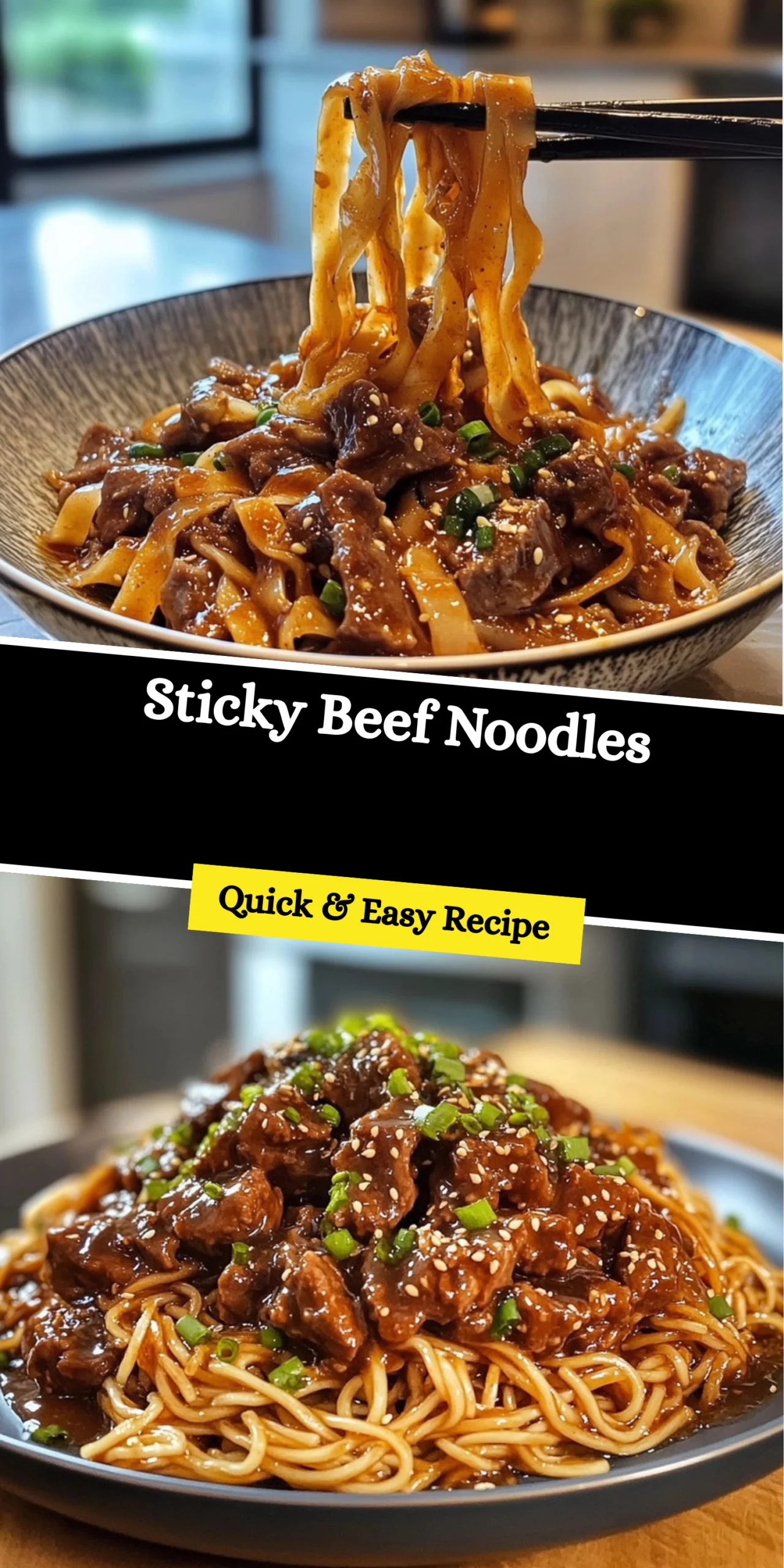 Sticky Beef Noodles