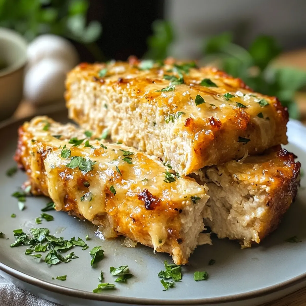 Irresistible Garlic Parmesan Chicken Meatloaf Recipe