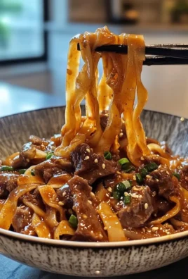 Sticky Beef Noodles
