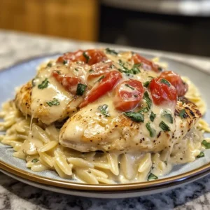 Creamy Tuscan Chicken Orzo
