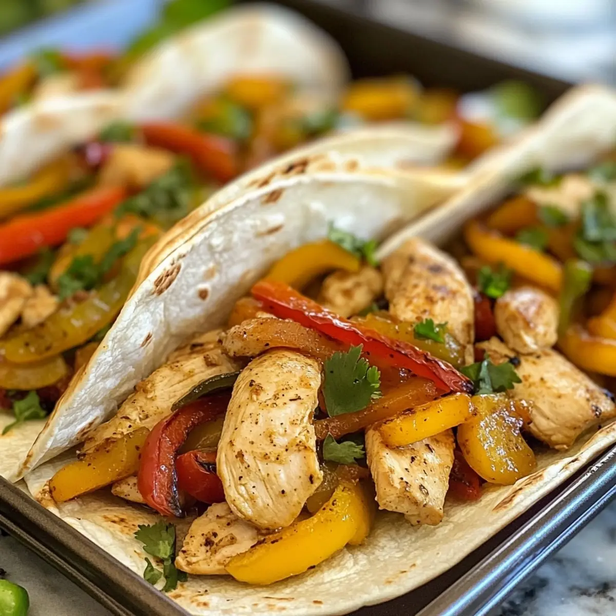 Easy Sheet Pan Chicken Fajitas