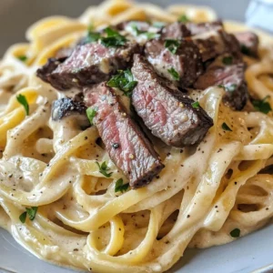 30-Minute Creamy Garlic Butter Steak Pasta