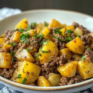 instant pot Ground Beef and Potatoes Skillet