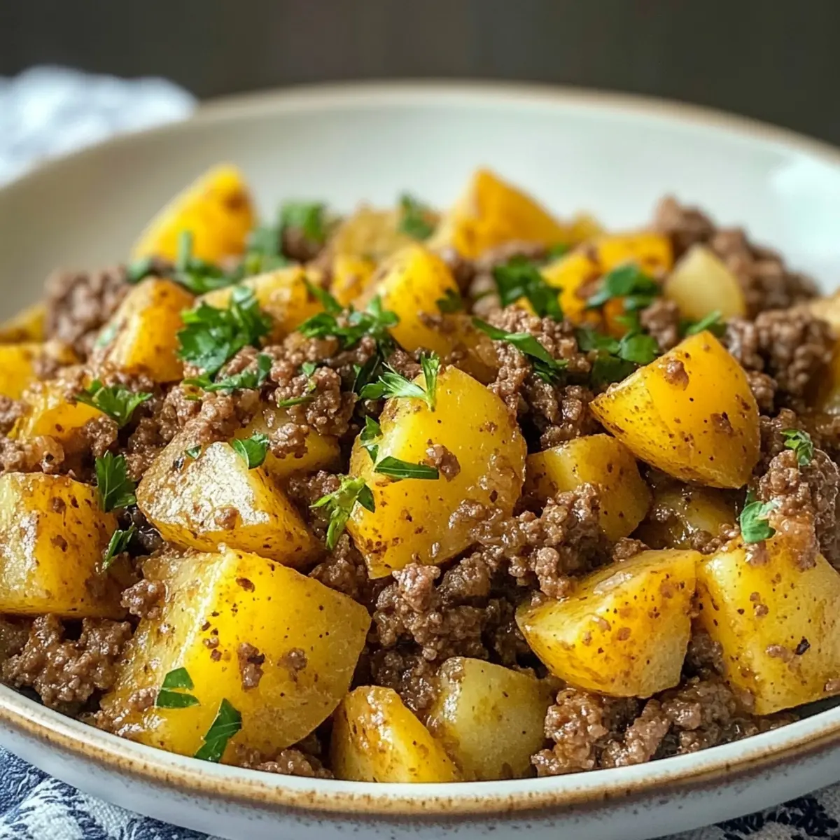 instant pot Ground Beef and Potatoes Skillet