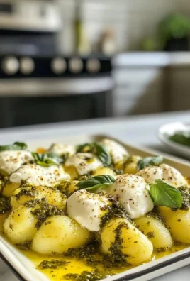 Sheet Pan Gnocchi with Pesto and Burrata