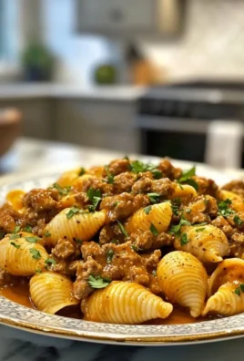 Creamy Beef and Shells