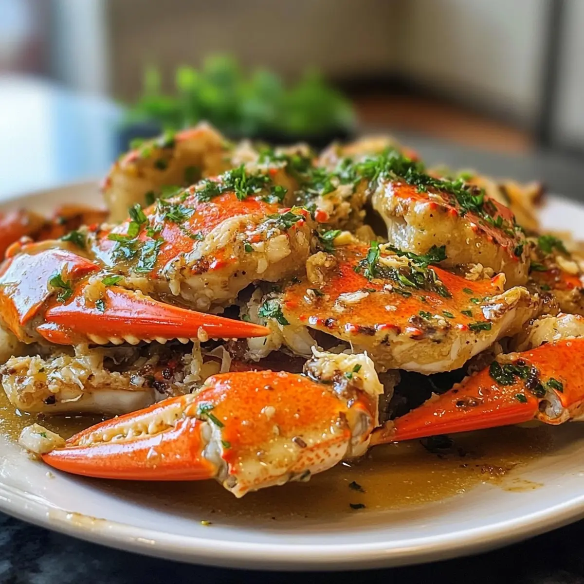Garlic Butter Sautéed Crab