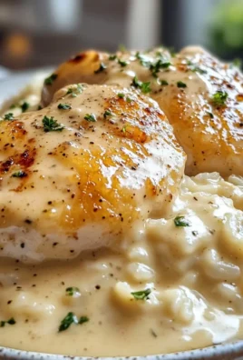CREAMY SMOTHERED CHICKEN AND RICE RECIPE