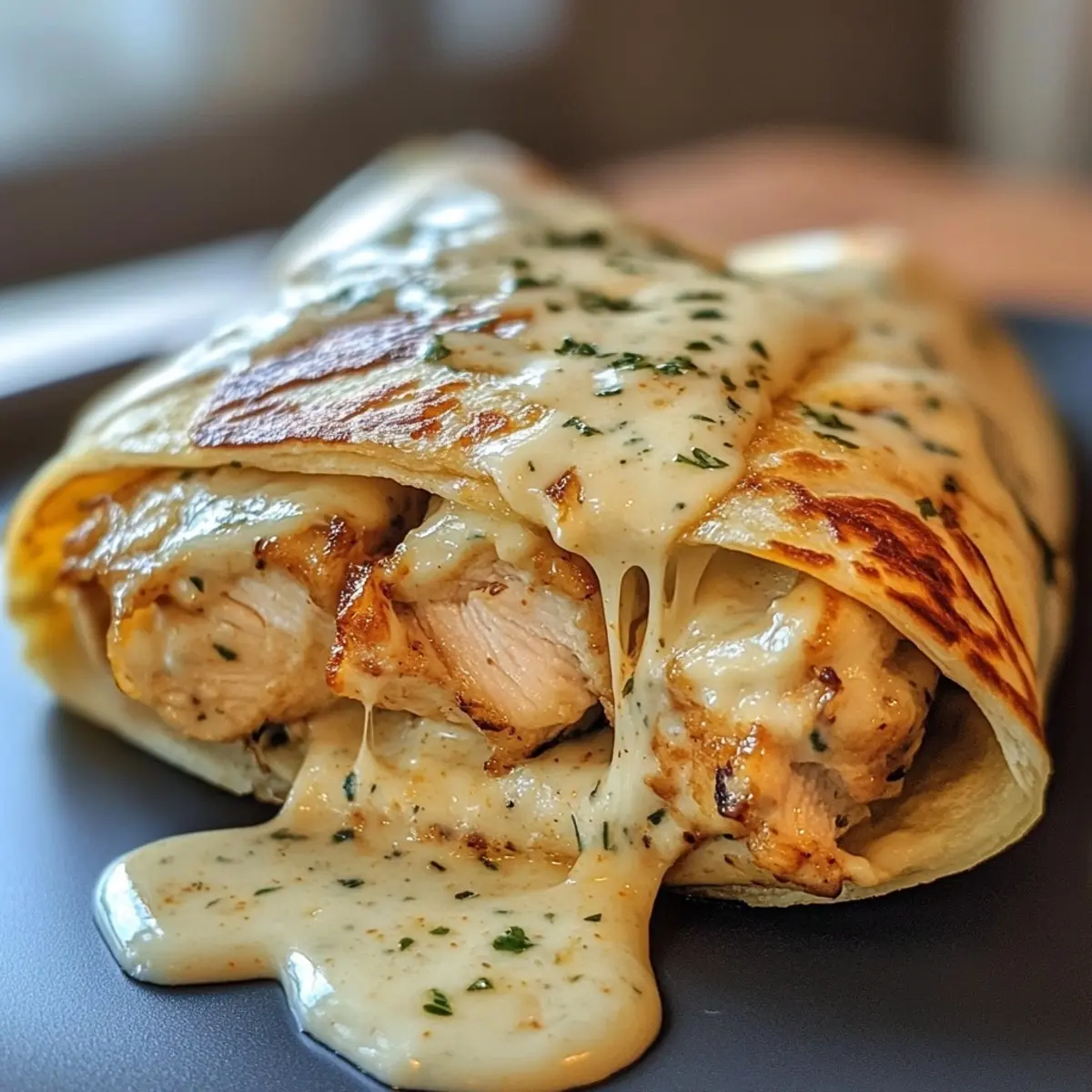 Low Carb Cheesy Garlic Chicken Wraps Recipes
