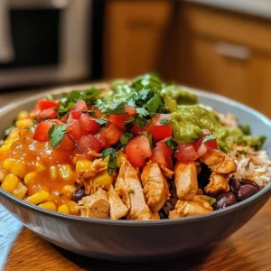 One Pan Chicken Burrito Bowl (Delicious & Easy)