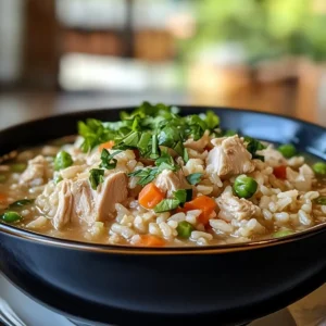 Turkey Rice Soup Bowl