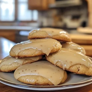 Soft Maple Cookies with Brown Butter Icing